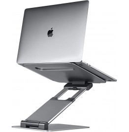 Ergonomic Laptop stand for desk, Adjustable height up to 20&#34;, Laptop riser computer stand for laptop, Portable laptop stands, Fits MacBook, Laptops 10 15 17 inches, Laptop holder and Laptop desk stand