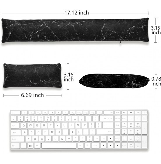 Atufsuat Bean Bag Wrist Rest, Ergonomic Wrist Support for Mouse and Keyboard, Beaded Cushion for Wrist Arm Hand Elbow Support, Computer Laptop Accessories, Office Desk Decor for Women Men, Teal Marble